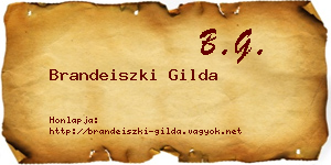 Brandeiszki Gilda névjegykártya