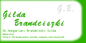 gilda brandeiszki business card